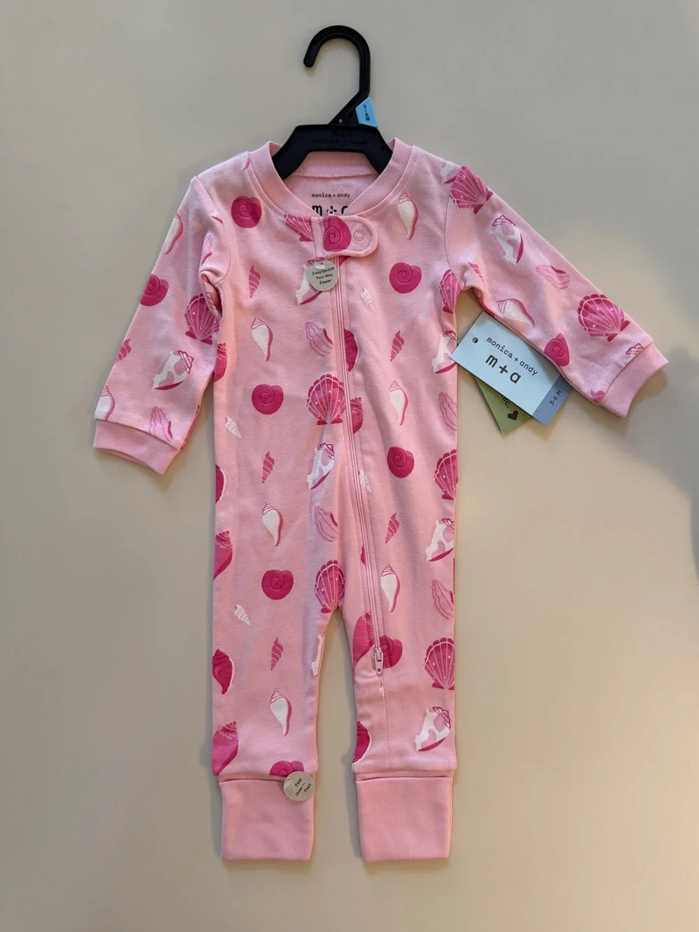 NWT Monica + Andy Organic Cotton Pajamas Lot (4 pairs) 3-6 months